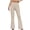 Khaki, variant on hoksml Women's High Waist Flare Pants, Solid Color Stretch Yoga Pants with Back Zipper