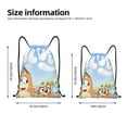 thumbnail image 2 of Zufioo Bluey Sac de Sport Imprimé Sac de Gym à Ficelles Lavable en Machine Sac à Dos Robuste pour Hommes Femmes-Petit, 2 of 6