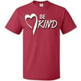 thumbnail image 3 of Inktastic Be Kind with Heart Ribbon in White Text T-Shirt, 3 of 5