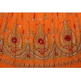 thumbnail image 2 of SAI DECORATIVE Women's Long Bohemian Maxi Skirt - Gypsy Hippie Boho Chic Style Skirt & color-Orange, 2 of 3