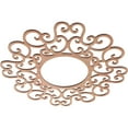 thumbnail image 2 of Ekena Millwork 28"OD x 10 3/4"ID x 1/4"T Reims Wood Fretwork Pierced Ceiling Medallion, Cherry, 2 of 3