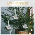 thumbnail image 4 of 1pc Décoration de Noël Acrylique Forme de Cloche Cintres de Porte Réutilisables Pendentif de Cloche de Noël avec Ruban pour Décoration de Suspension d'Arbre de Noël, 4 of 5