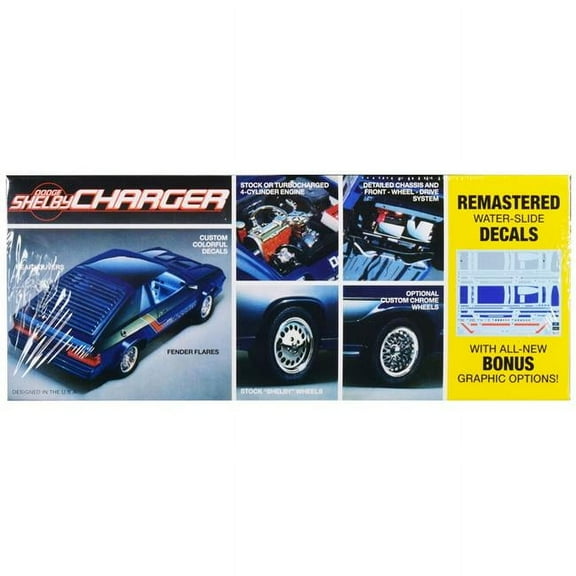 Skill 2 Model Kit 1986 Dodge Shelby Charger 1/25 Scale Model by MPC