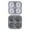 As shown, variant on Golf Ball Shape Silicone Ice Ball Mold with Funnel Lid, 4-Cavity Large Round Ice Tray for Whiskey, Cocktails and Drinks, Reusable Ice Mold
