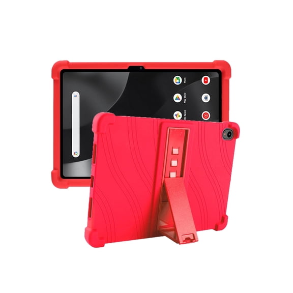 Silicone Case for onn 11 inch 2024 Model, Soft Flexible Shockproof Protective Tablet Cover, Anti-Scratch & Lightweight Slim Design-Red