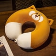 thumbnail image 1 of Almohada de espuma viscoelástica con forma de U de dibujos animados, almohada para el cuello voladora, almohada de viaje de rebote lento con forma de U para el cuello, almohada para la oficina, 1 of 2