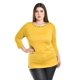 thumbnail image 1 of Blusa con detalles metalicos Roman Fashion /Tallas Extras, 276 (Mostaza) amarillo 38, 1 of 5