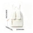 thumbnail image 3 of WAYUTE Backpack for Kids Cute Backpacks with Rabbit Ears Design Large Capacity Solid Color Lightweight and Everyday Use Bookbag Casual School Activities, 3 of 6