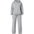 thumbnail image 3 of Womens 2 Piece Lounge Sweat Sets Joggers Sweatpants Matching Sweatsuits, 3 of 3