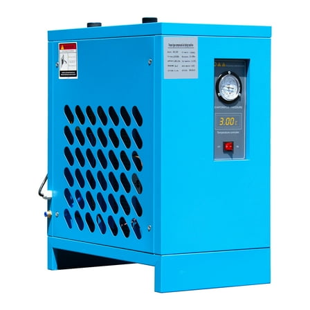 HPDMC Industrial Refrigerated Air Dryer with R134a Cooling System for Air Compressors, 35 CFM, 0.58 KW, 110V/60Hz, Removes Moisture, Oil, Contaminants – Ideal for Workshop, Garage, Pneumatic Tools