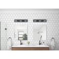 thumbnail image 3 of Aiwen Modern 3-Light Vanity Light with Clear Glass Shades, Matte Black LED Wall Lamp, 3 of 10