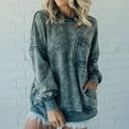 thumbnail image 5 of Gkeoshab Sweatshirt Women's Washed Cotton Oversized Crewneck Sweatshirt, Ultra-Soft Vintage Pullover with Dropped Shoulders for a Relaxed and Cozy Loungewear Essential. Grey XL, 5 of 9