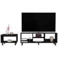 thumbnail image 5 of LiviNest TV Stand & Coffee Table Set: Modern Entertainment Center with Open Shelving - Gaming Furniture for Small Spaces & Apartment Living Room Organization, 5 of 6