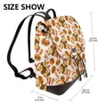thumbnail image 2 of Yiaed Burger Print Laptop Backpack for Women Slim Computer Bag Work Travel College Backpack Purse Fits 14 Inch Notebook, 2 of 4