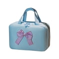 thumbnail image 2 of Alaparte Travel Makeup Bag Multi-Functional Large Capacity Partitioned Storage Bag Waterproof Portable Cosmetics Bow Washbag Blue, 2 of 7