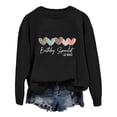 thumbnail image 1 of TINZ Sweat à Capuche Ample pour Femmes Automne et Hiver Mode Décontractée Imprimé Lettres Anglaises en Forme de Cœur, 1 of 2