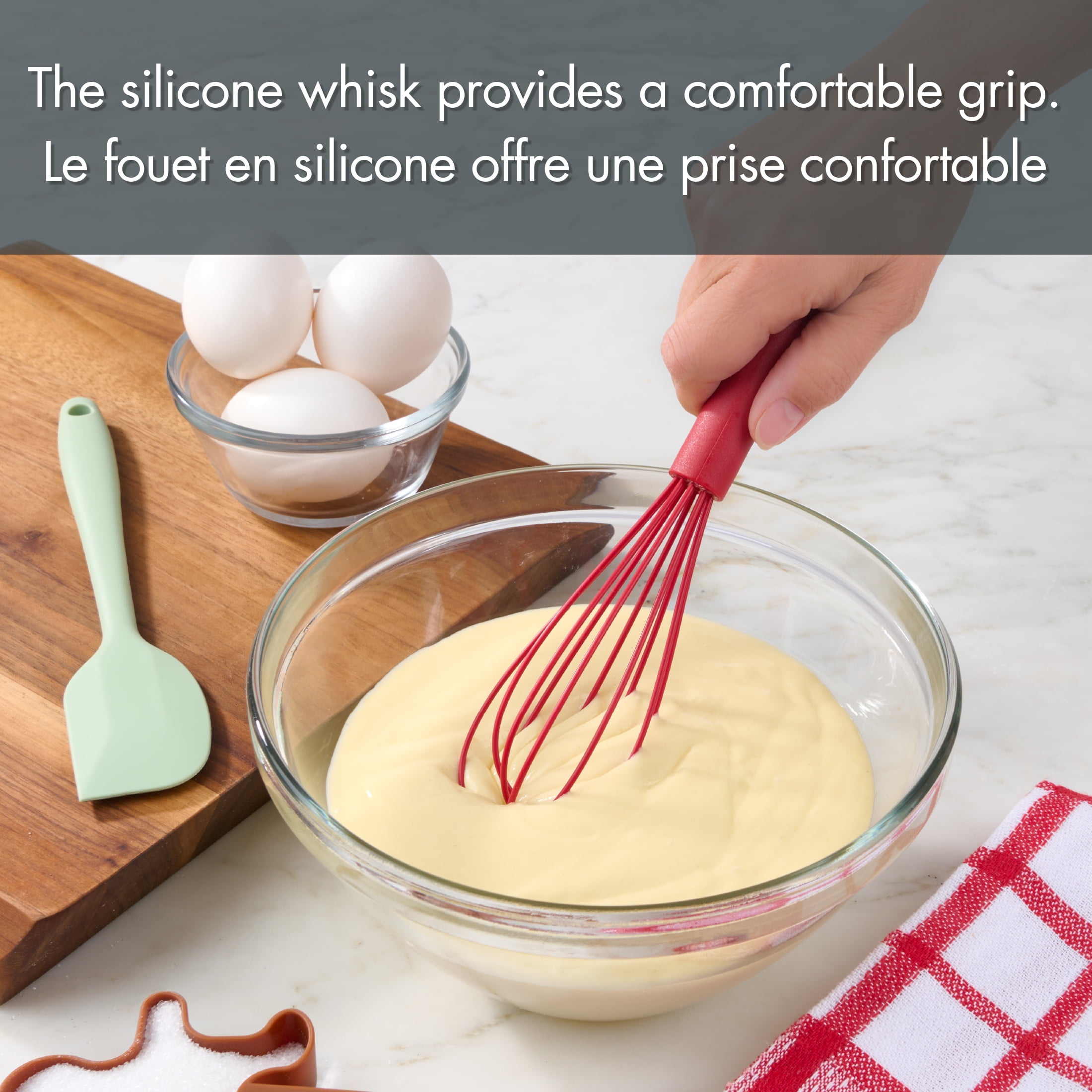 Ensemble d’outils à pâtisserie 5 pièces Holiday Time, Rouge, Blanc, Vert