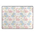 thumbnail image 4 of Ryvnso Cartoon Dinosaur Eggs Area Rug Floor Mats Non-Slip Home Carpet 63 x 48 inch, 4 of 7
