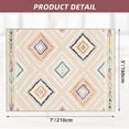 thumbnail image 4 of 5'x7' Area Rugs for Living Room, Machine Washable Non-Slip Carpet, Soft Faux Wool Low Pile Moroccan Farmhouse Western Rug, Beige, 4 of 5