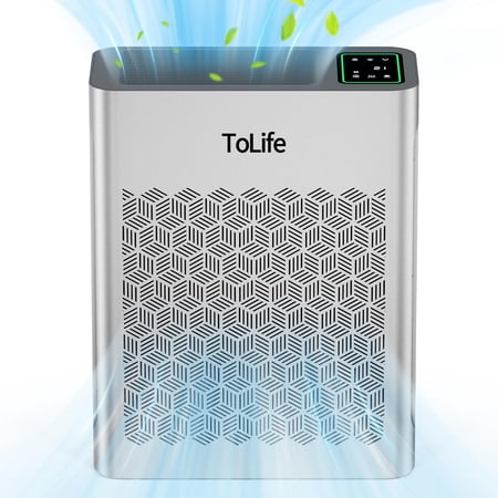Air Purifiers for Home Large Room Up to 1095 Ft² with PM 2.5 Display Air Quality Sensor, Auto Mode, Timer, HEPA Air Purifier for Bedroom Filters Smoke, Pollen, Pet Dander, Allergies, Grey