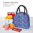 thumbnail image 5 of Fotbe Colorful Mushrooms Pattern Lunch Bag, Insulated Lunch Box, Small Leakproof Cooler Food Lunch Containers Reusable High Capacity Lunch Tote Bags for Work, Travel, Outdoor, 5 of 6