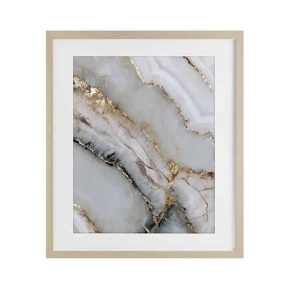 Stupell Industries Glinting Abyss Geode Birch Framed Print Under Glass, design by Svetlana Aleynikova