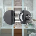 thumbnail image 6 of No Drilling Stainless Steel Glass Door Lock Central Glass Door Lock Double Sliding Glass Door Black, 6 of 7
