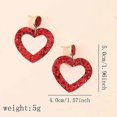 thumbnail image 2 of Pendientes de Lentejuelas de Amor Yashi para el Día de San Valentín Elegantes y Livianos de Cuero, 2 of 5