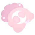 thumbnail image 3 of Gorro de baño para bebé, herramienta para lavar el cabello, repelente al agua, doble protección para los oídos, gorro para niños adultos (rosa), 3 of 8