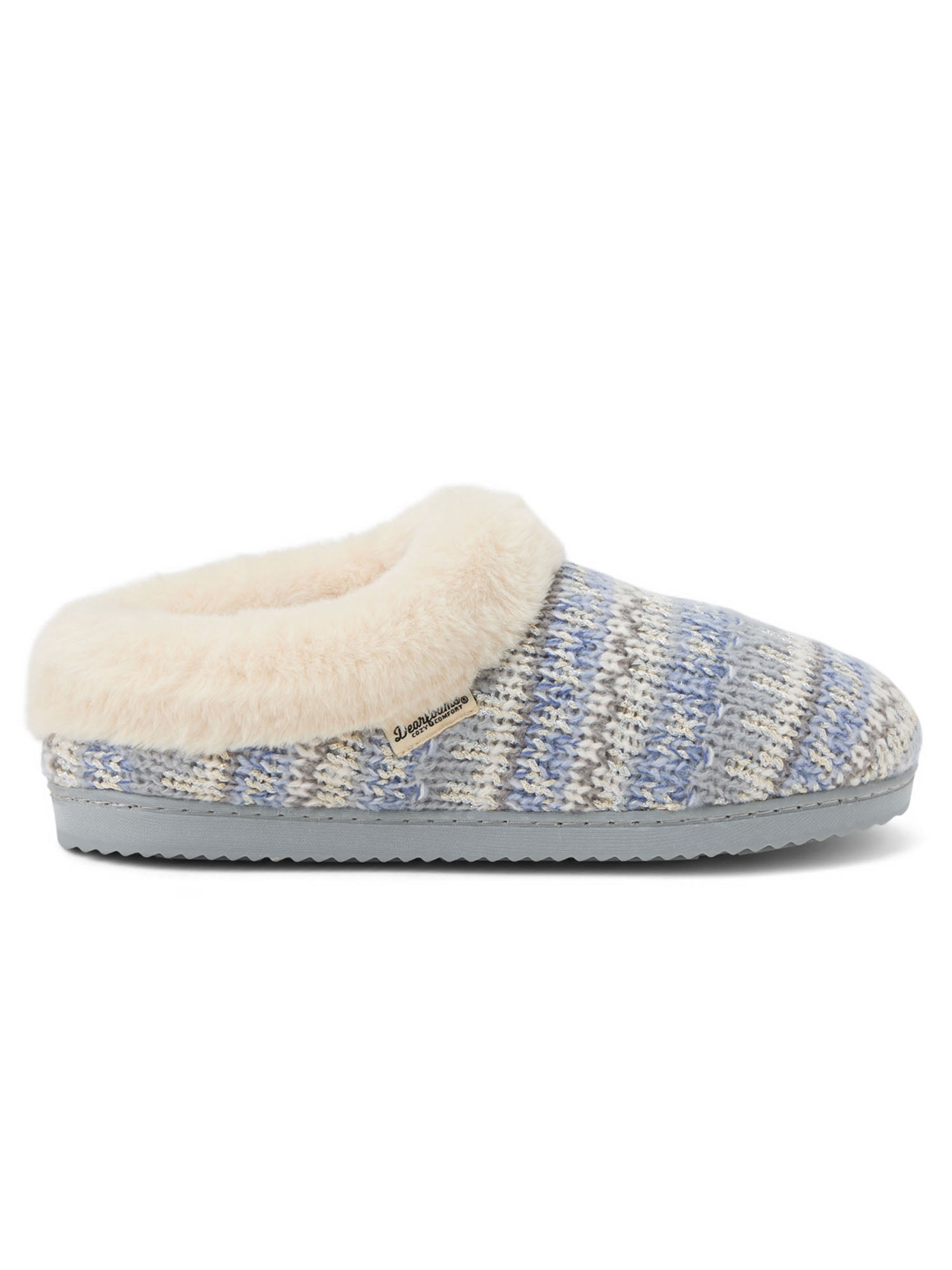 Dearfoams Women’s Cozy Comfort Knit Clog Slippers
