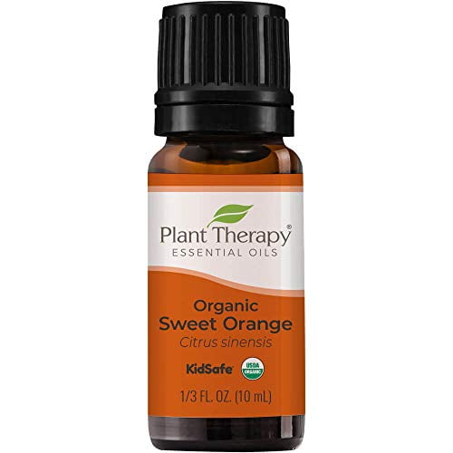 Plant Therapy Sweet Orange Organic Essential Oil 100% Pure, USDA Certified Organic, Undiluted, Natural Aromatherapy, Therapeutic Grade 10 mL (1/3 oz)