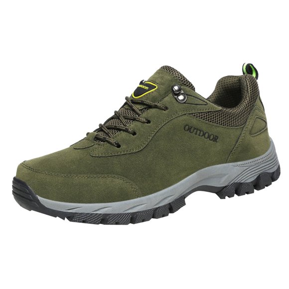 2025 Summer and Autumn Mens Sneaker Boots Size 14 Men Sneakers Hiking Shoes Mens Air 1 Low Sneaker and Solid Color Lace Up Sneaker Rack for Men Flat Bottom Comfortable Non Slip Outdoor