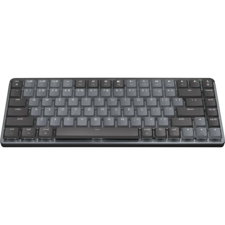 Logitech - MX Mechanical Mini for Mac Compact Wireless Mechanical Clicky Switch Keyboard for macOS/iPadOS/iOS with Backlit Keys - Space Gray