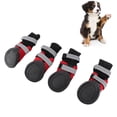 thumbnail image 4 of Zapatos impermebles para perros, botas antideslizantes para perros grandes, diseño reflectante para seguridad nocturna en paseos en interiores a un exterior, 4 of 7