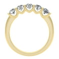 thumbnail image 3 of 1/2 Carat TW Diamond Five Stone Ring Anniversary Band in 10k Yellow Gold (G-H, I1-I2), 3 of 4