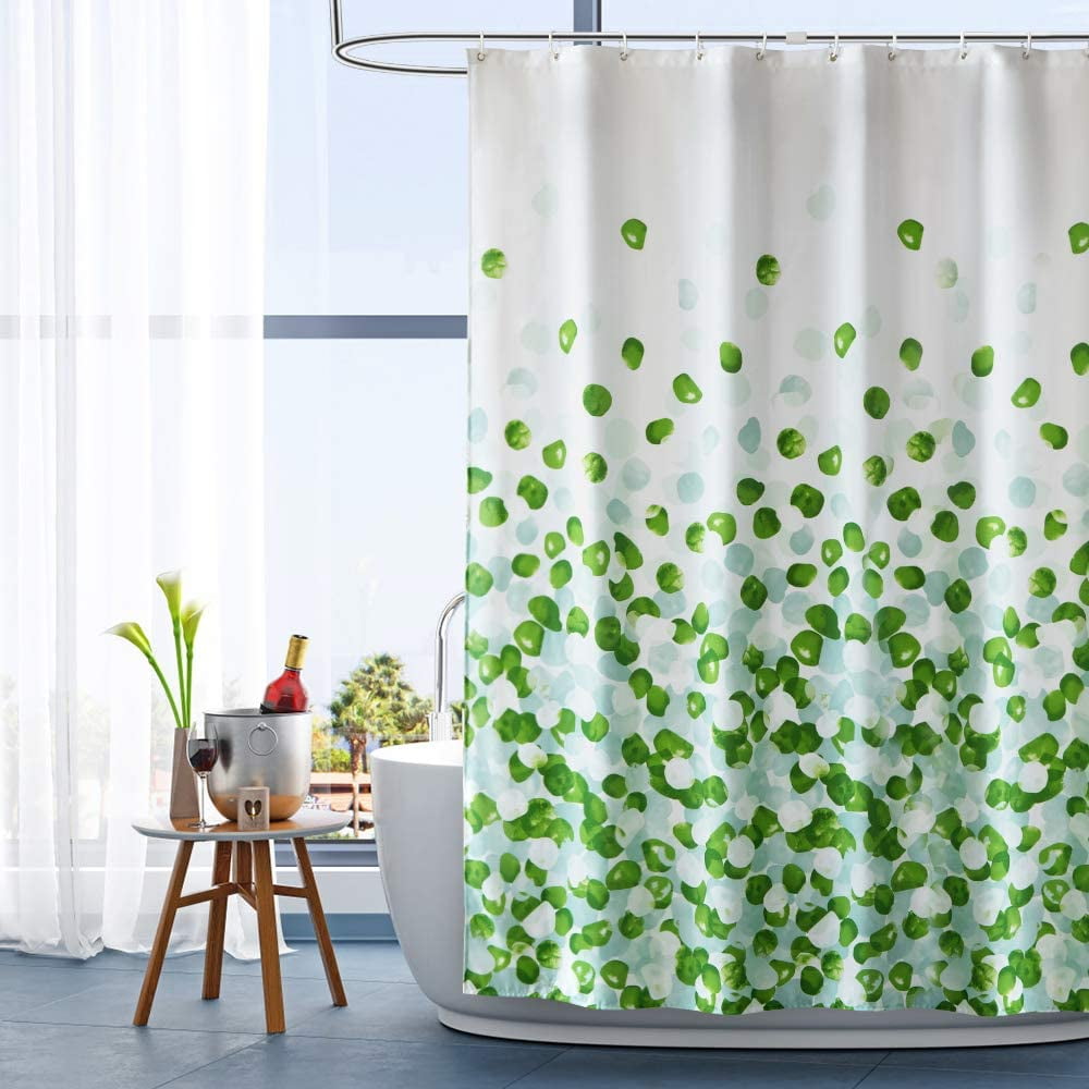 SHamrocks Print 71X71" Shower Curtain Waterproof Fabric 12 Hooks Bathroom Mat 