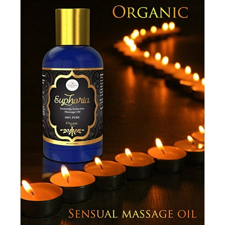 Euphoria  Sensual Massage Oil. Best for Couples Erotic Massage Personal (The Best Erotic Massage)