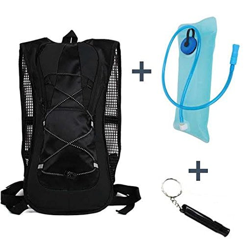 Outdoor Water Reservoir Pack Large Opening Tasteless Hydration Bladder System for Trip Bicycling Hiking,Camping,2L,Blue Climbing 