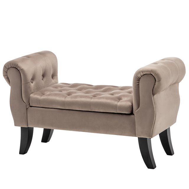 XGeek 40" Storage Bench for Bedroom End of Bed Storage Bench Sofa, Long