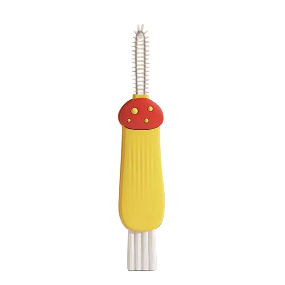 Brosse de Nettoyage pour Couvercle de Tasse : 3 Pcs, pour Biberons/verres, Matériau PP et ABS, Compacte