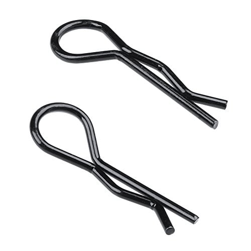 HobbyPark RC Cuerpo Clips Bent Springy R Pasadores Negro Piezas de Repuesto para 1/12 1/10 Hobbypark Hobbypark