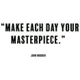 thumbnail image 2 of ArtsyQuotes 32x25 White Modern Wood Framed Museum Art Print Titled - John Wooden Quote: Masterpiece, 2 of 4