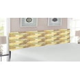 thumbnail image 2 of Pineapple Headboard, Summer Themed Overlapping Curving Exotic Tropical Pineapples with Lines Print, Upholstered Decorative Metal Bed Headboard with Memory Foam, King Size, Multicolor, by Ambesonne, 2 of 4