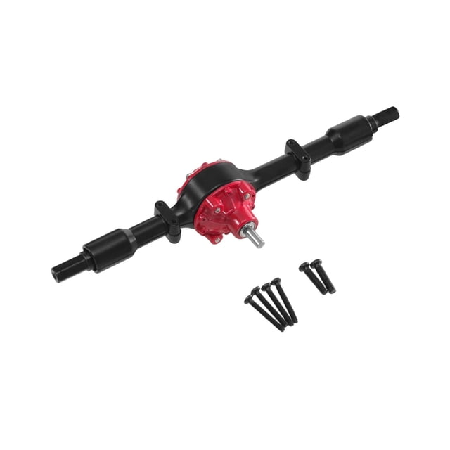 Eje trasero de metal para hobby, repuesto práctico, accesorios para coche RC, escala 1:16 negro