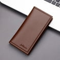 thumbnail image 4 of Kcolen Fashion ID Men's Long Leather Wallet Slim Open Purse with Multiple Card Slots and Secure Clutch Design, 4 of 5