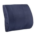 thumbnail image 3 of Memory Foam Lumbar Cushion, Navy, 3 of 4