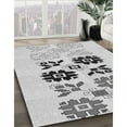 thumbnail image 3 of Ahgly Company Tapis Rectangulaire d'Intérieur Lavable en Machine Gris Transitionnel, 2 Pieds x 4 Pieds, 3 of 7