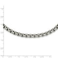 thumbnail image 4 of White Stainless Steel necklace Rolo chain 24 in 5.5 mm, 4 of 4