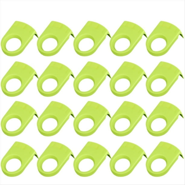 Broches de Cerveza, Clips para de Cóctel, Portabotellas, Clips de Plástico para Beber, Copas para Fiestas de Cumpleaños, Bodas, Verde