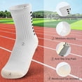 thumbnail image 4 of 4 Pairs Youth Grip Soccer Socks Grip Socks Kids Boys Girls Athletic Sport for Baseball Football Basketball, 4 of 6